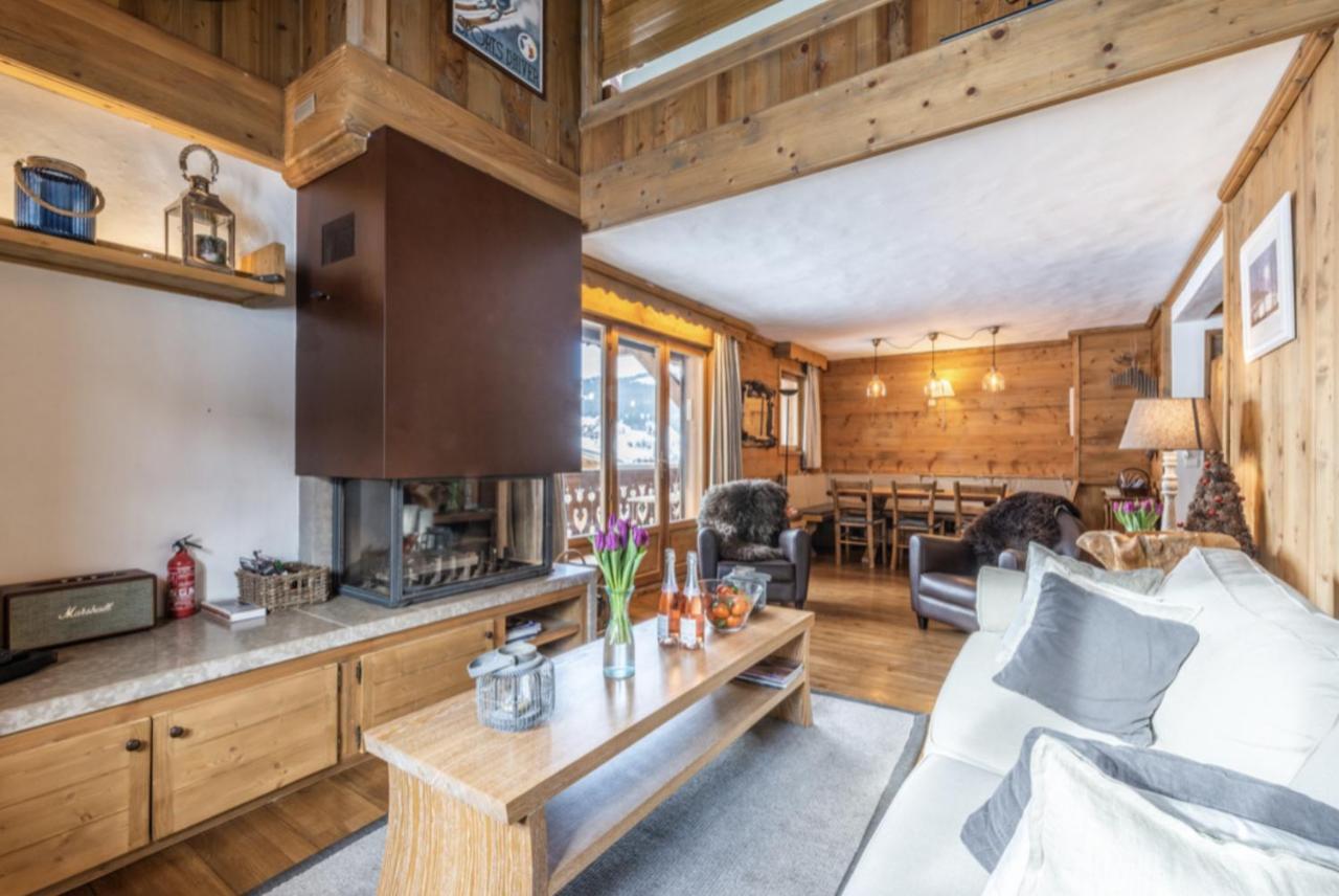 Le Cerf Du Bois - Luxury Duplex Apartment In Megeve Exterior photo