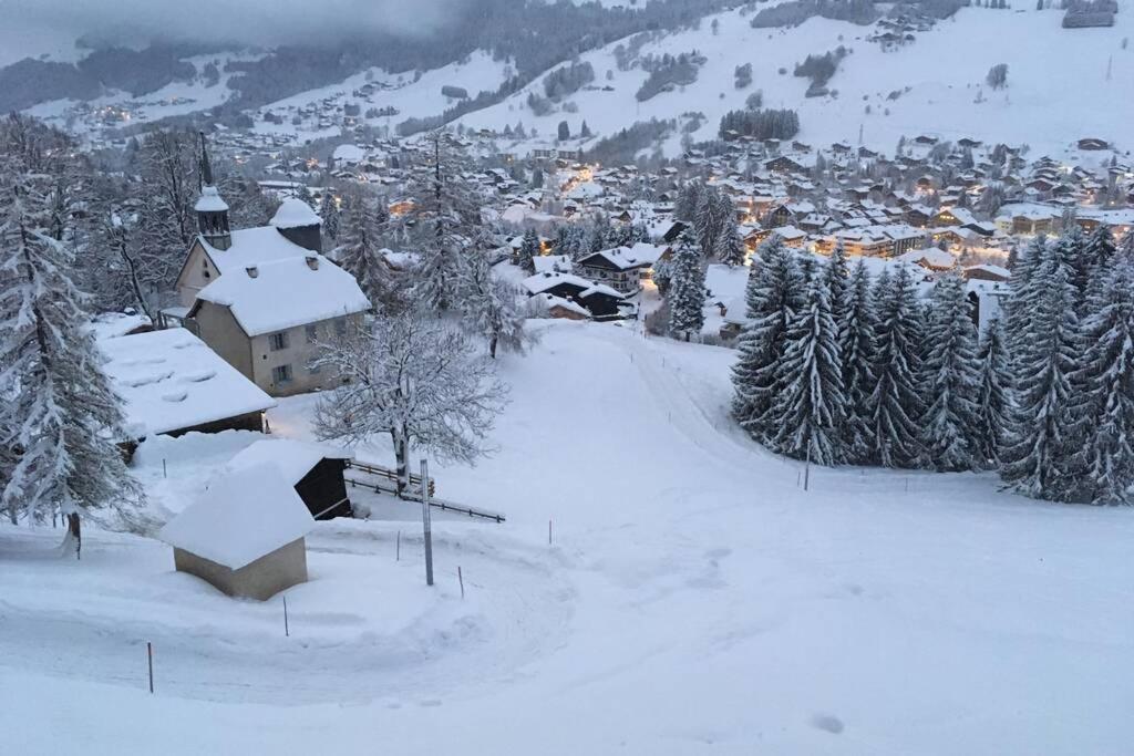 Le Cerf Du Bois - Luxury Duplex Apartment In Megeve Exterior photo